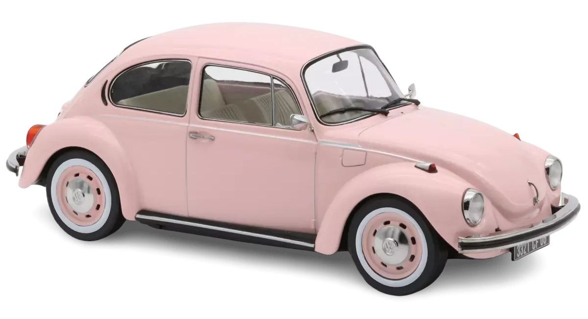 1:18 Norev - 1973 Volkswagen Beetle 1303 Pastel Pink
