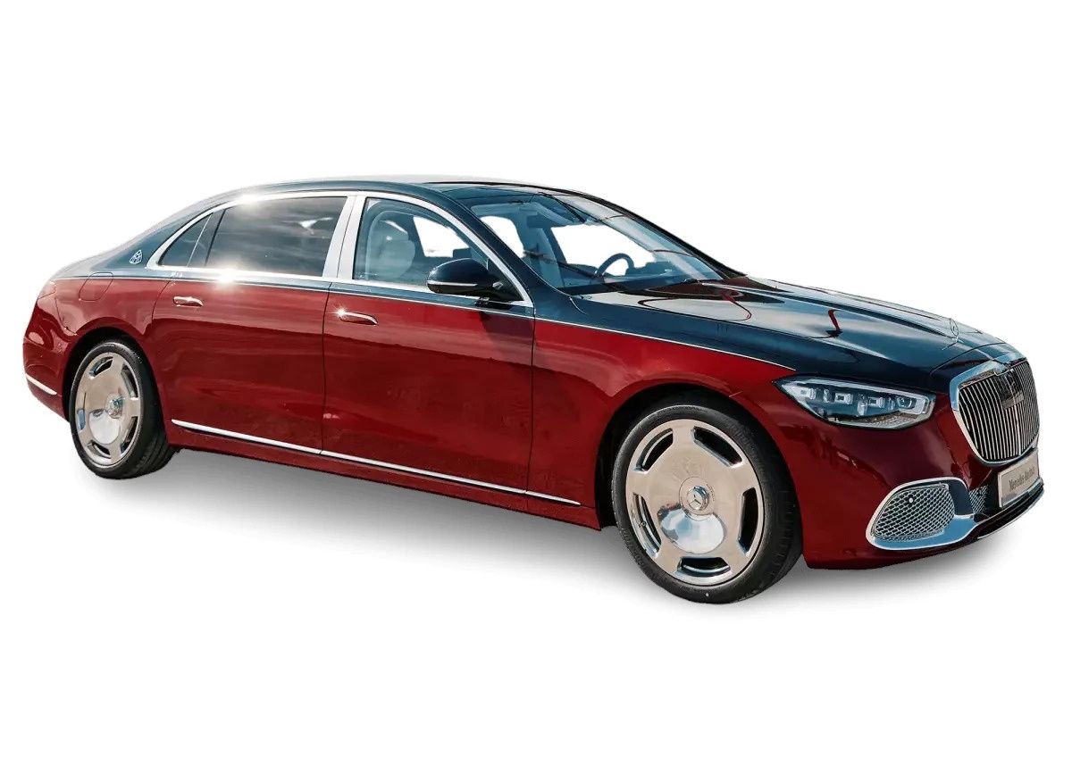 1:18 Norev - 2021 Mercedes-Maybach S 680 4MATIC Nautical Blue/Patagonia Red