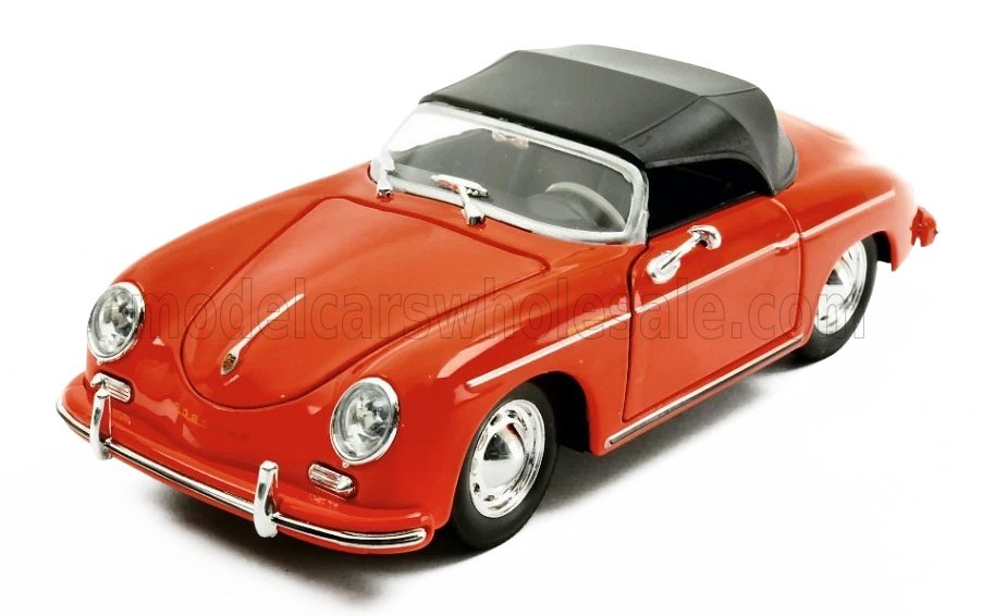 1:24 Welly - 1955 Porsche 356A Speedster Closed - Red