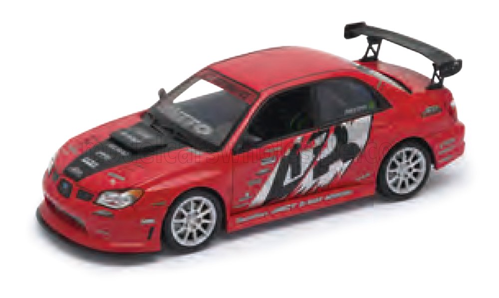 1:24 Welly - 2001 Subaru Impreza WRX STI Performance Version - Red Black