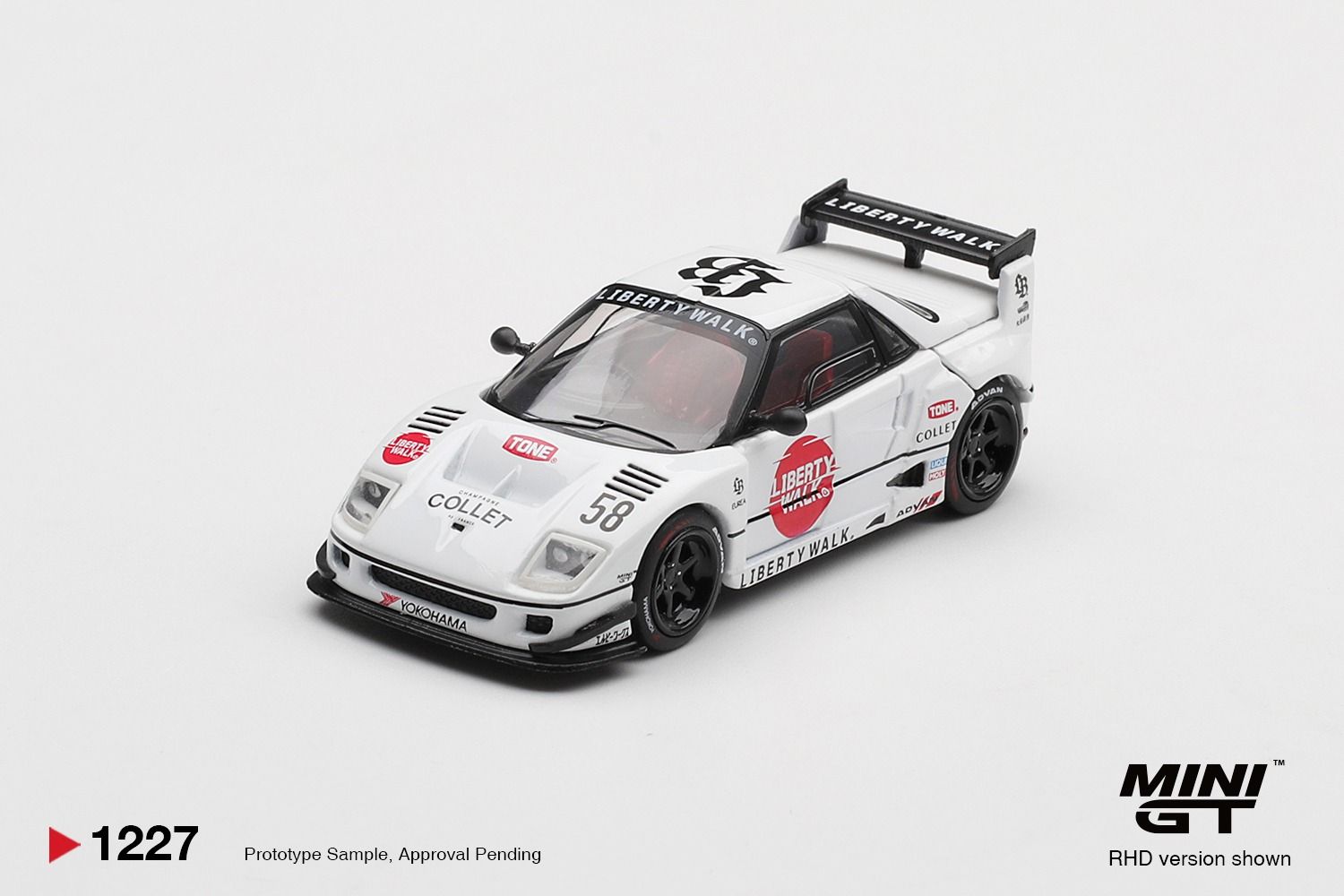 1:64 Mini GT - 2025 Mazda AZ-1 Liberty Walk LB40 LB-Hinomaru