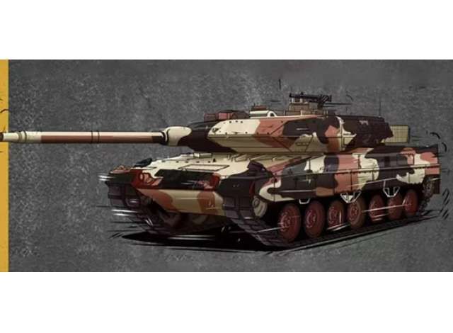 1:64 Massdi Diecast - Leopard 2 A6, Canadian sand camouflage