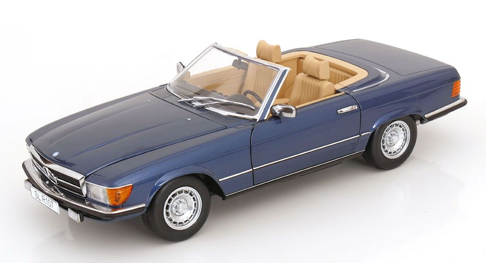 1:12 KK Scale - Mercedes 450 SL R107 EU-Version mit abnehmbarem Softtop 1985 blaumteallic 1:12 KK Scale - Mercedes 450 SL R107 EU-Version mit abnehmbarem Softtop 1985 blaumteallic