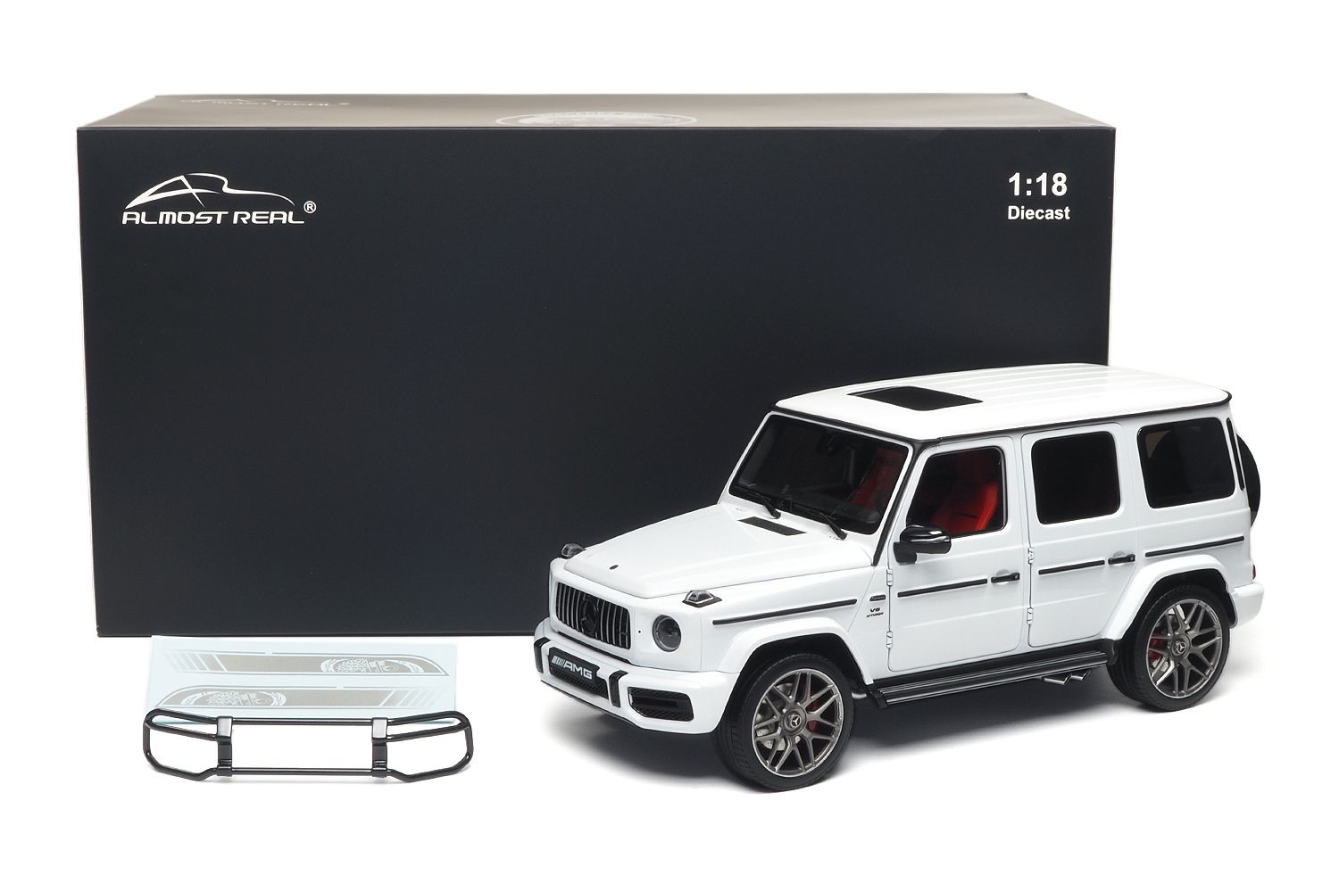 1:18 Almost Real - 2022 Mercedes Benz G Class G63 AMG (W463) V8 Biturbo Edition 55 White
