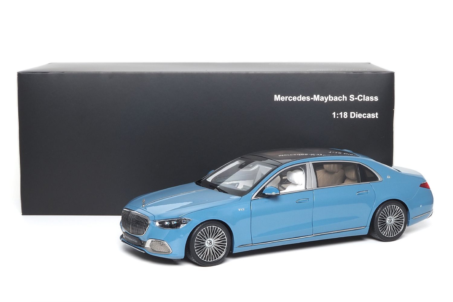 1:18 Almost Real - 2021 Mercedes Benz S Class S600 V12 Biturbo Maybach Blue
