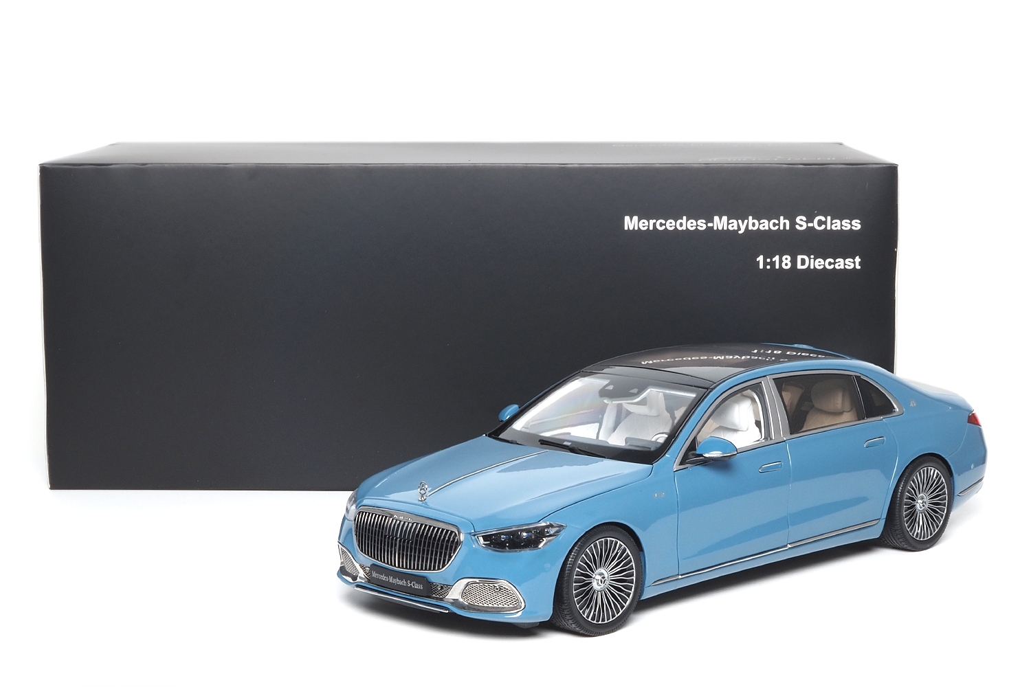 1:18 Almost Real - 2021 Mercedes Benz S Class S600 V12 Biturbo Maybach Blue