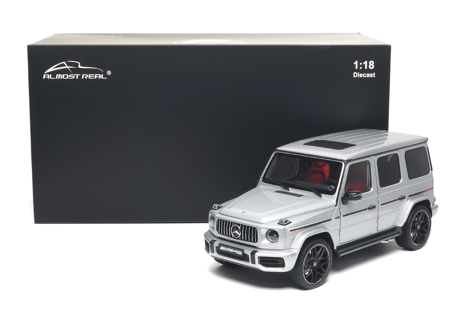 1:18 Almost Real - 2019 Mercedes Benz G Class G63 AMG (W463) V8 Biturbo Silver
