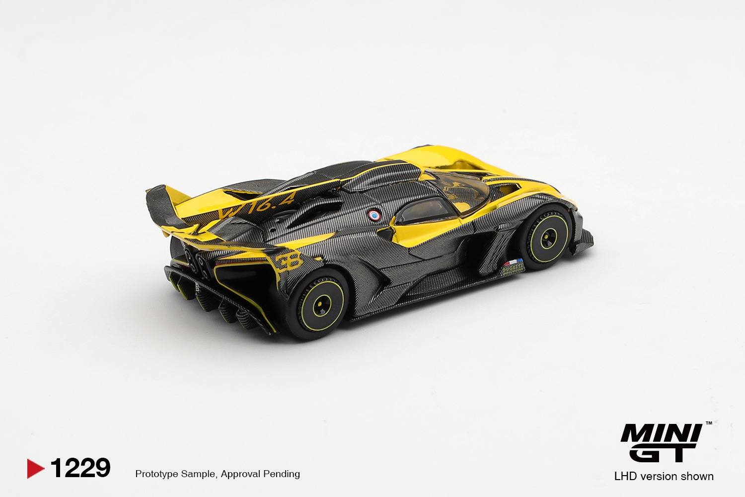 1:64 Mini GT - 2020 Bugatti Bolide, yellow