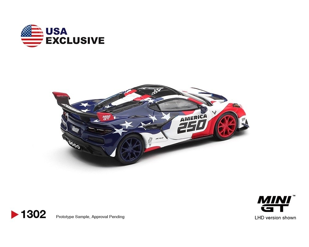 1:64 Mini GT - 2026 Chevrolet Corvette ZR1 *America 250* USA Exclusive