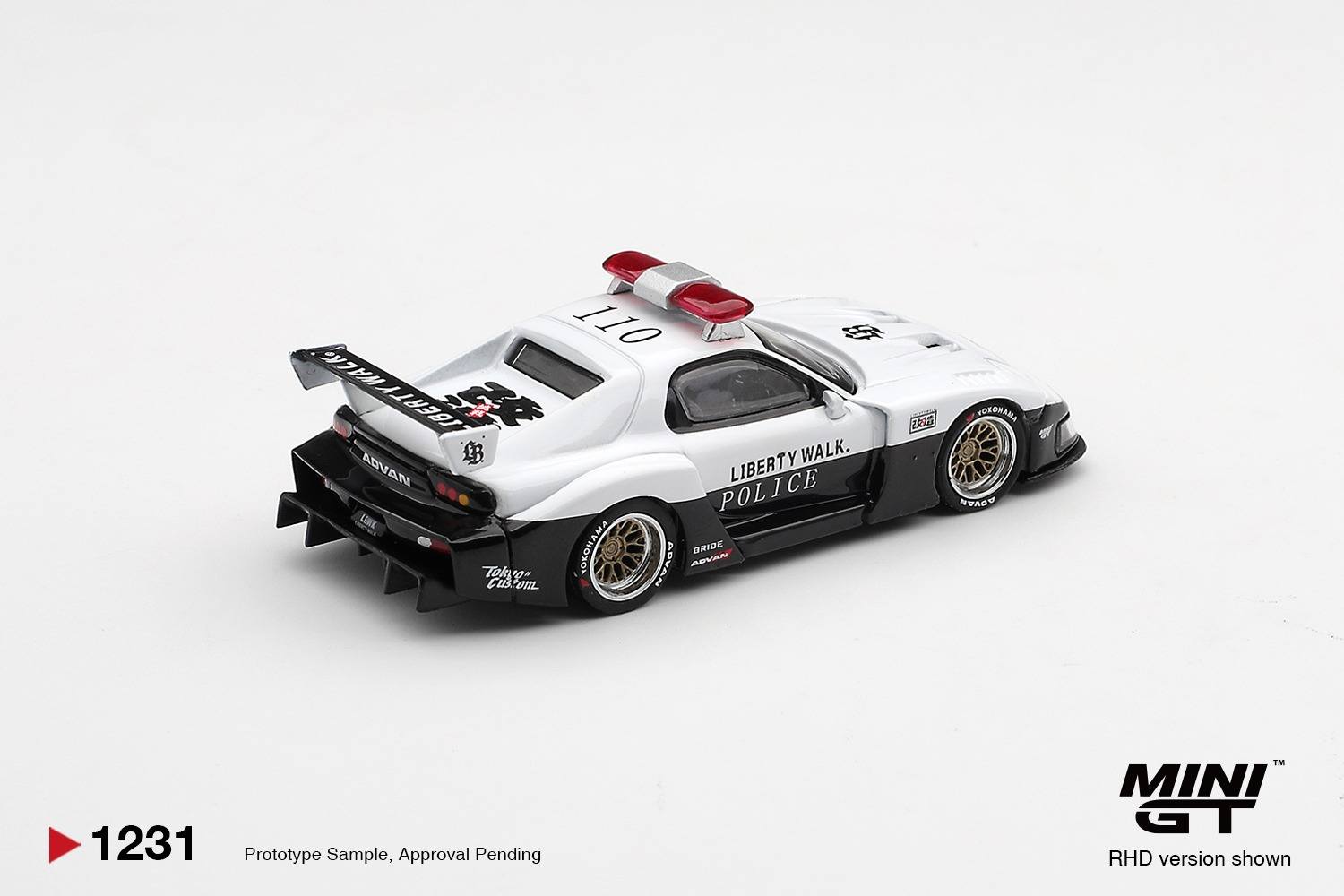 1:64 Mini GT - 1998 Mazda RX-7 LB-Super Silhouette Police
