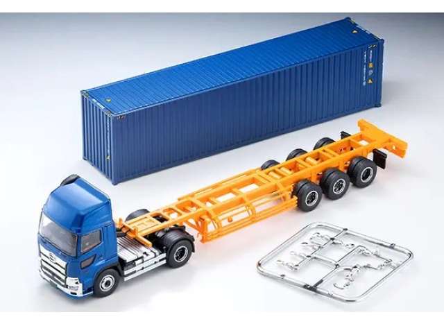 1:64 Tomica Limited Vintage - Hino Profia 40ft Marine Container Trailer (Toho Vehicle TC36H1C34, blue