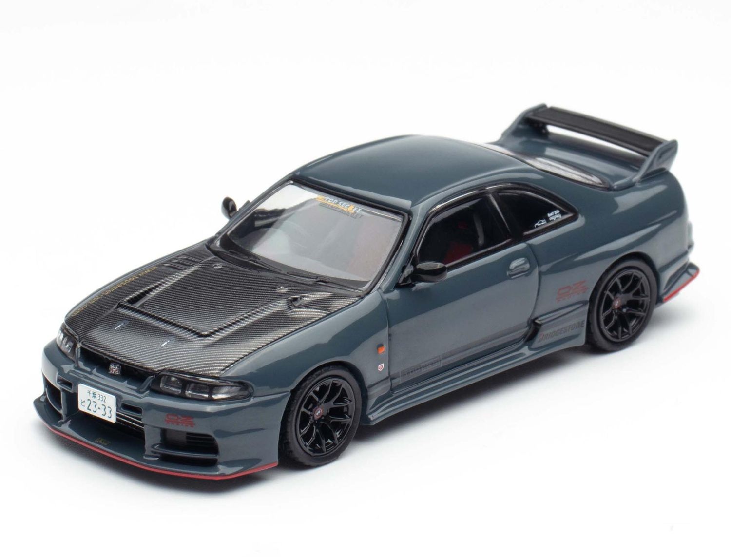 1:64 Inno64 - 2025 Top Secret Skyline GT-R BCNR33 Tokyo Auto Salon Hong Kong 2025, blue