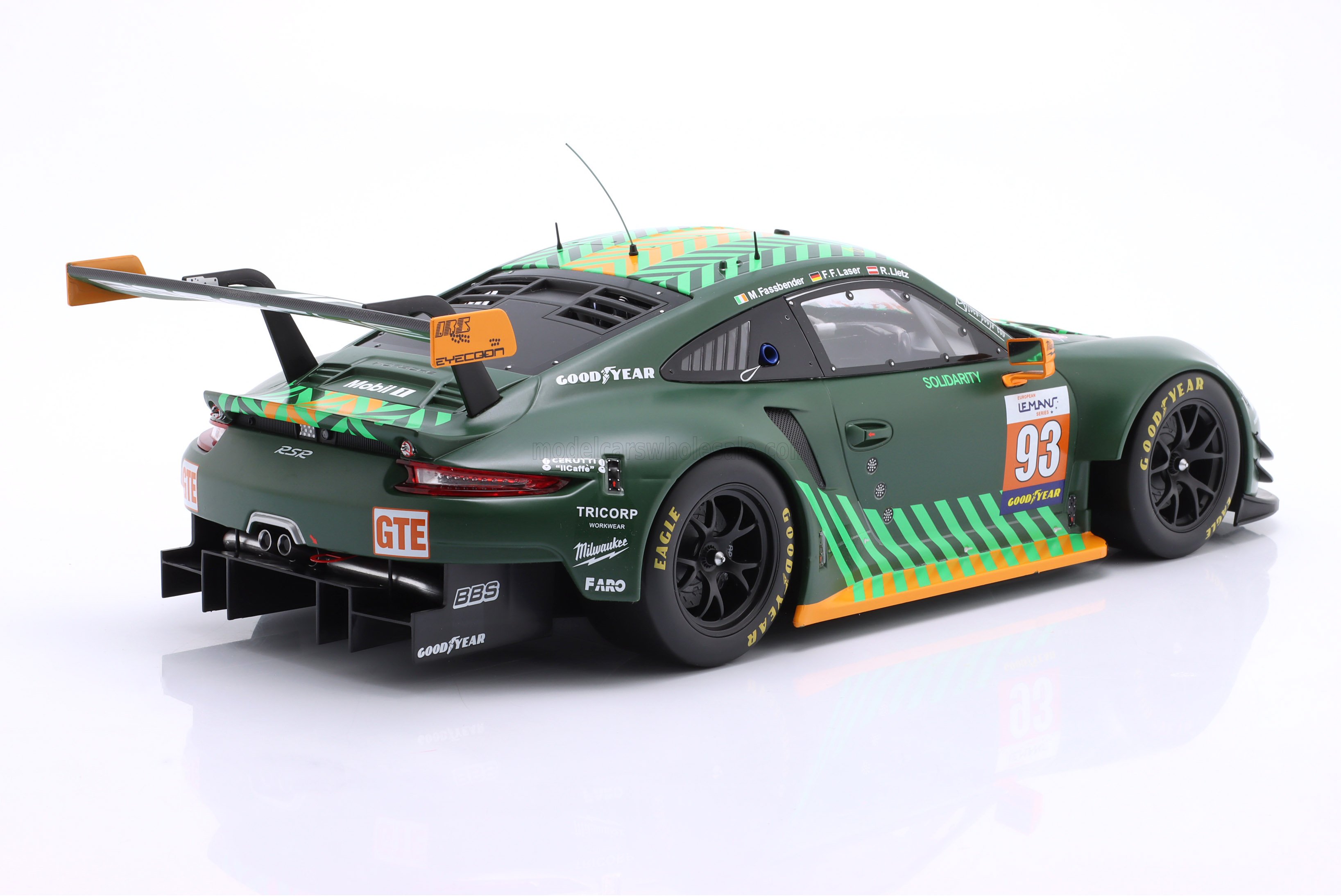 1:18 Ixo - Porsche 911 991 RSR Team Proton Competition Racing #93 ELMS (European Le Mans Series) 2020 M. Fassbender - F. Fernandez Laser - R. Lietz