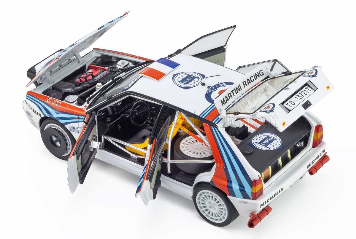1:18 Kyosho - Lancia Delta HF Integrale Evoluzione Martini #3 Winner Rally 1000 Lakes 1992 D. Auriol - B. Occelli