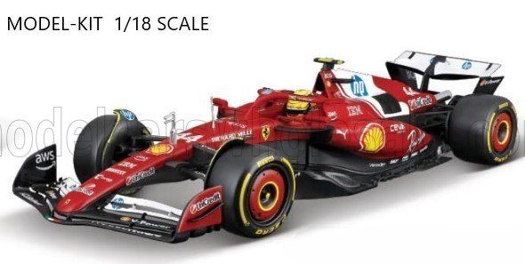 1:18 Bburago - Ferrari F1 SF-25 Team Scuderia Ferrari HP SF-25 #44 Season 2025 L. Hamilton *Bausatz*