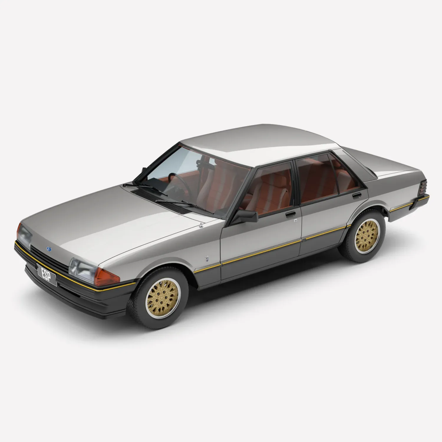 1:18 Authentic Collectables - Ford XE Falcon ESP - Silver Grey over Charcoal