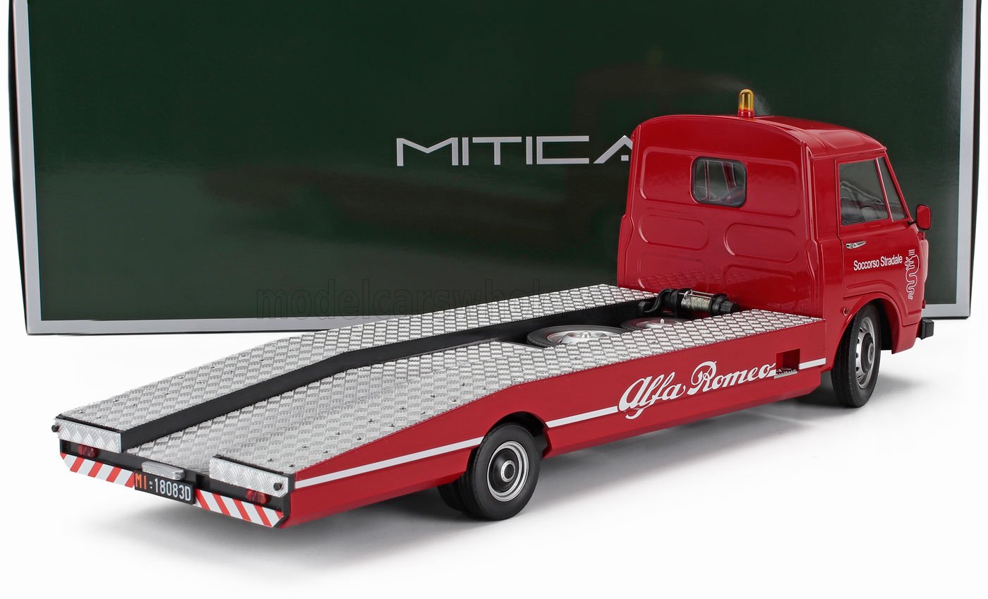 1:18 Mitica Diecast - 1977 Alfa Romeo A12 (F12) Autotransporter Red