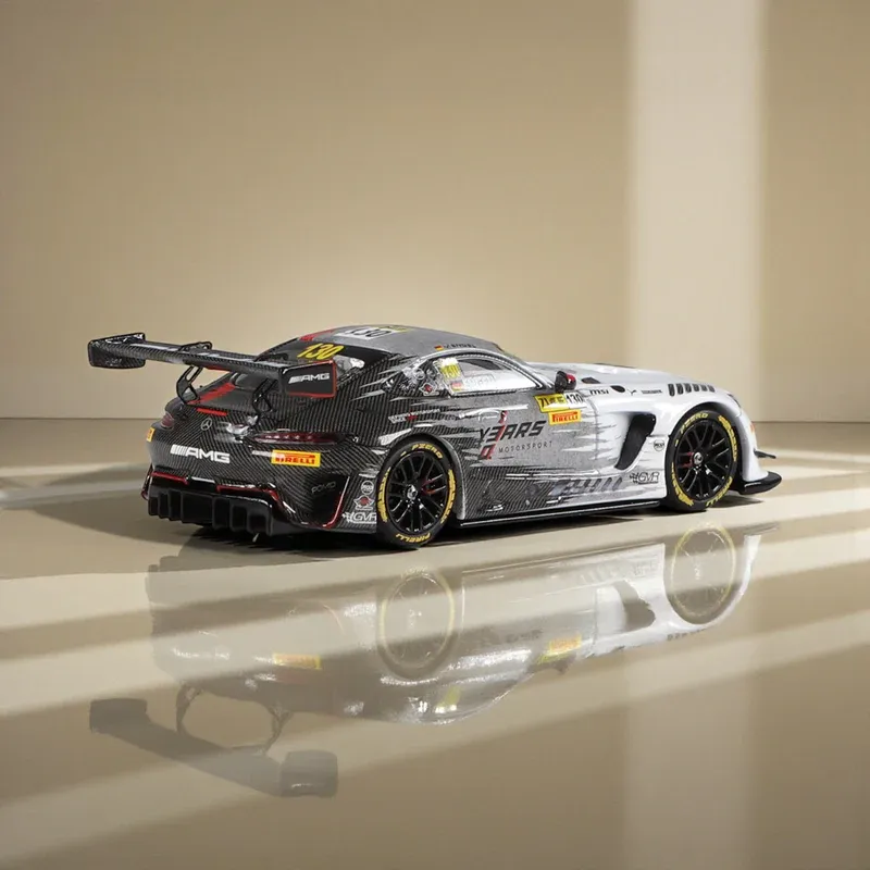 1:18 iScale - Mercedes-Benz AMG GT3 Evo 6.2L V8 Team GMR #130 Winner FIA GT World Cup Macau 2024 M. Engel