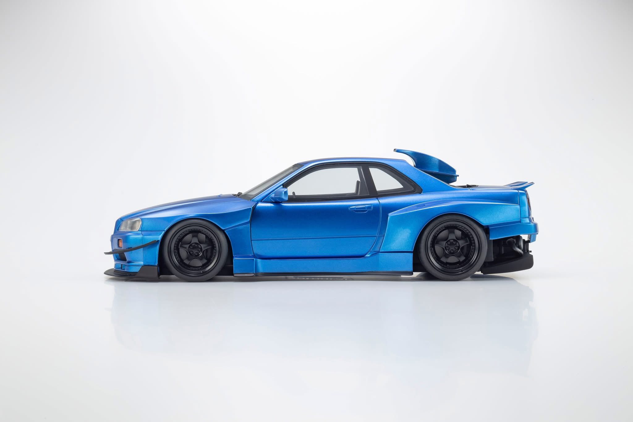 1:18 Kyosho - 2007 Nissan Skyline GT-R (R34) Khyzyl Saleem Blue
