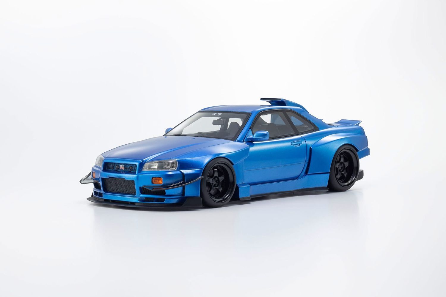 1:18 Kyosho - 2007 Nissan Skyline GT-R (R34) Khyzyl Saleem Blue