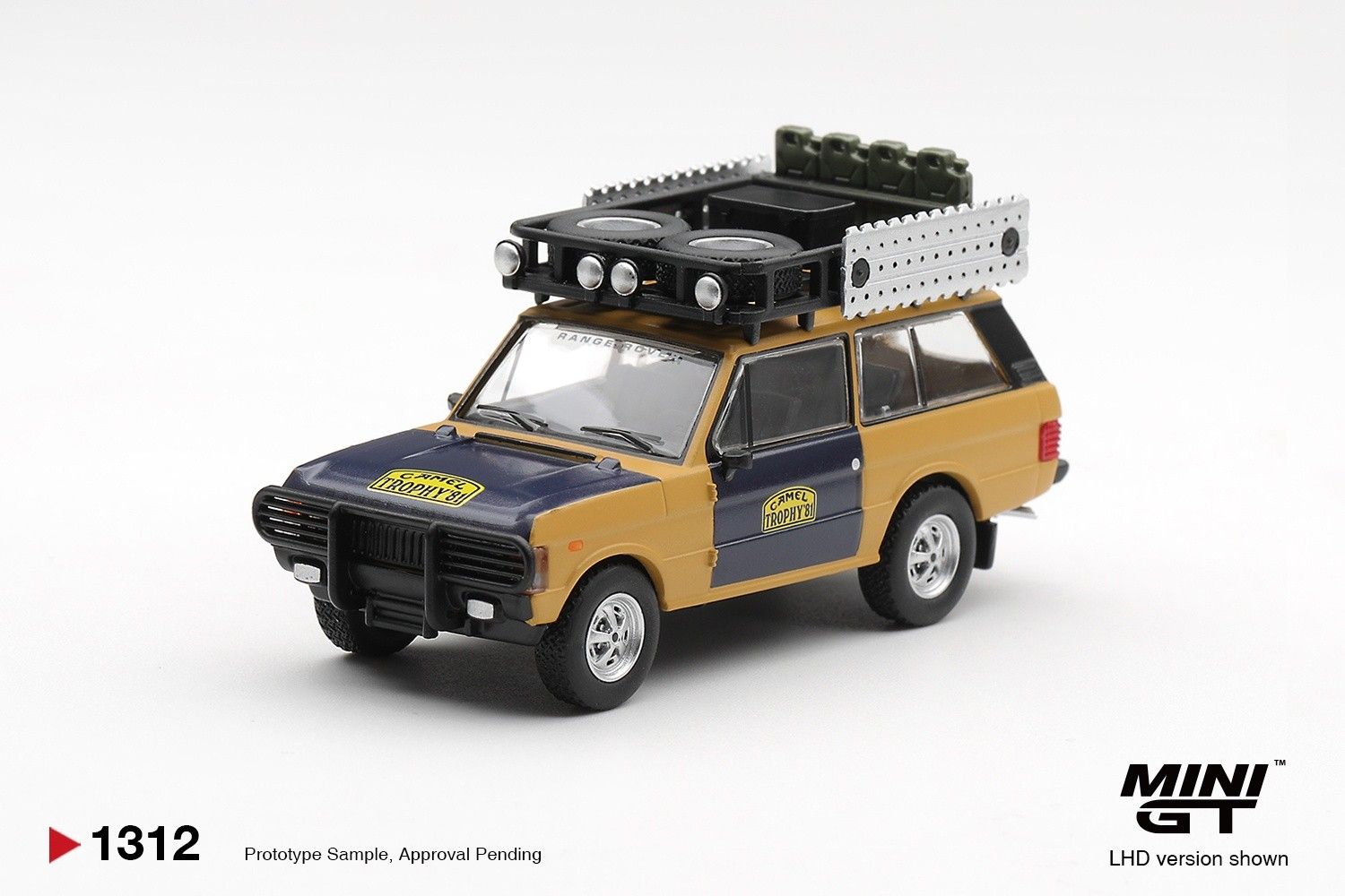 1:64 Mini GT - 1981 Land Rover Range Rover *Camel Trophy* H. Fischer/W. Bays Sumatra