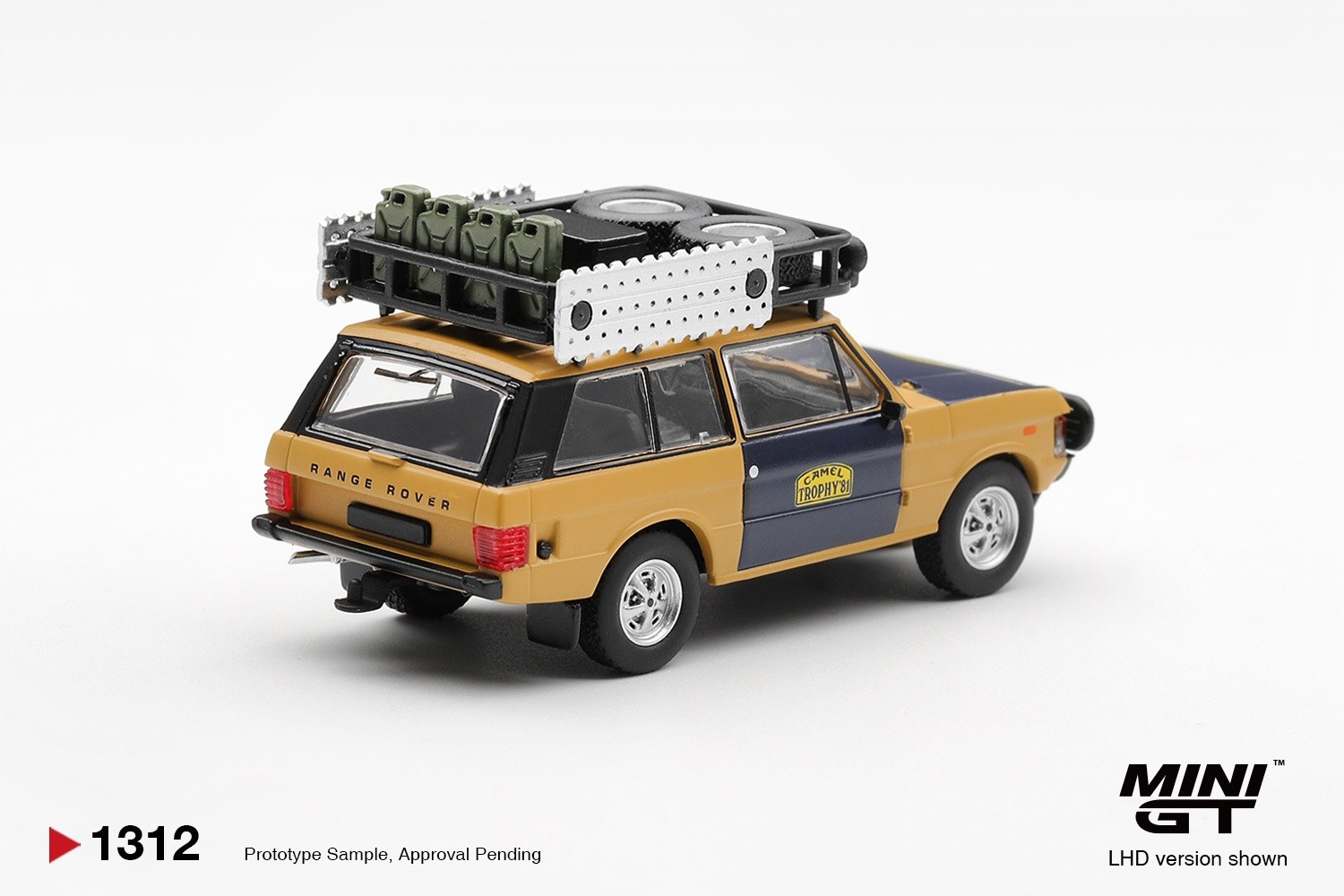 1:64 Mini GT - 1981 Land Rover Range Rover *Camel Trophy* H. Fischer/W. Bays Sumatra *Blister packaging*