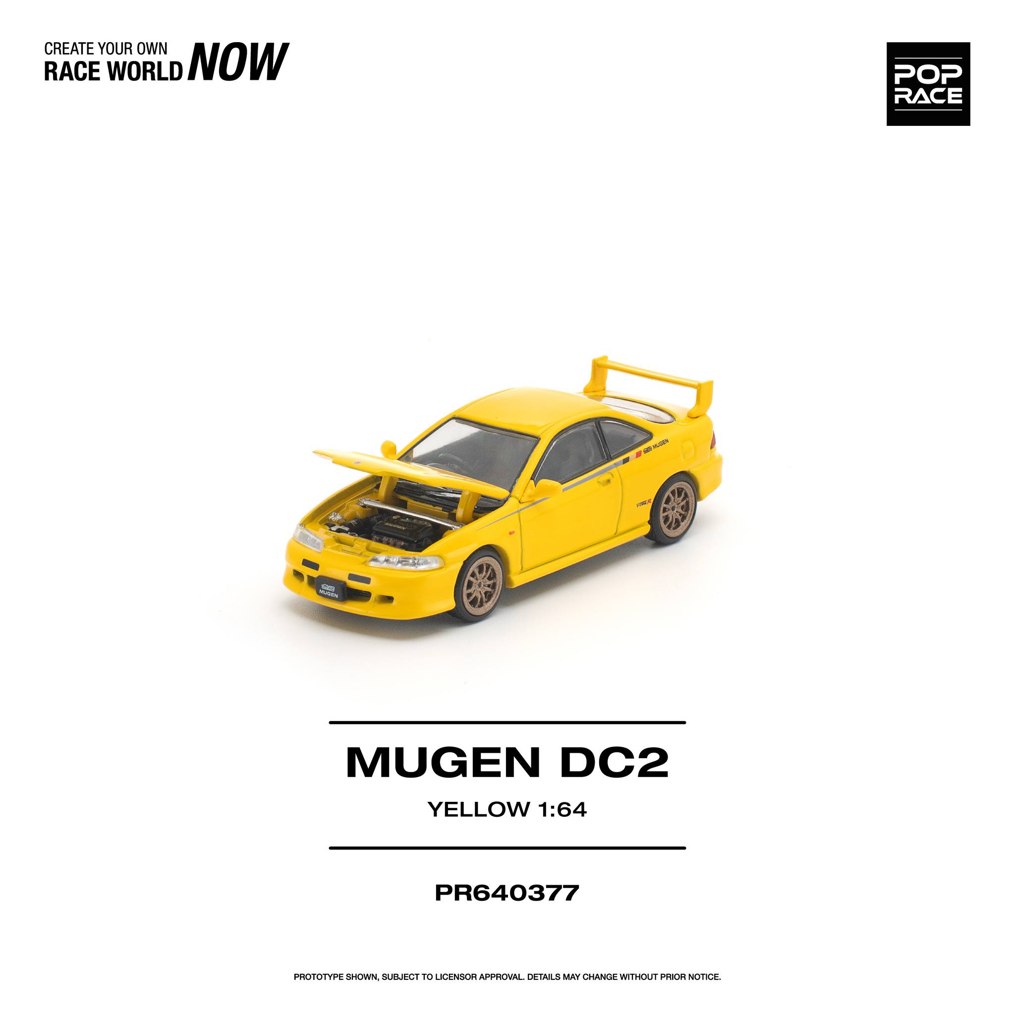 1:64 Pop Race Limited - Mugen DC2, yellow