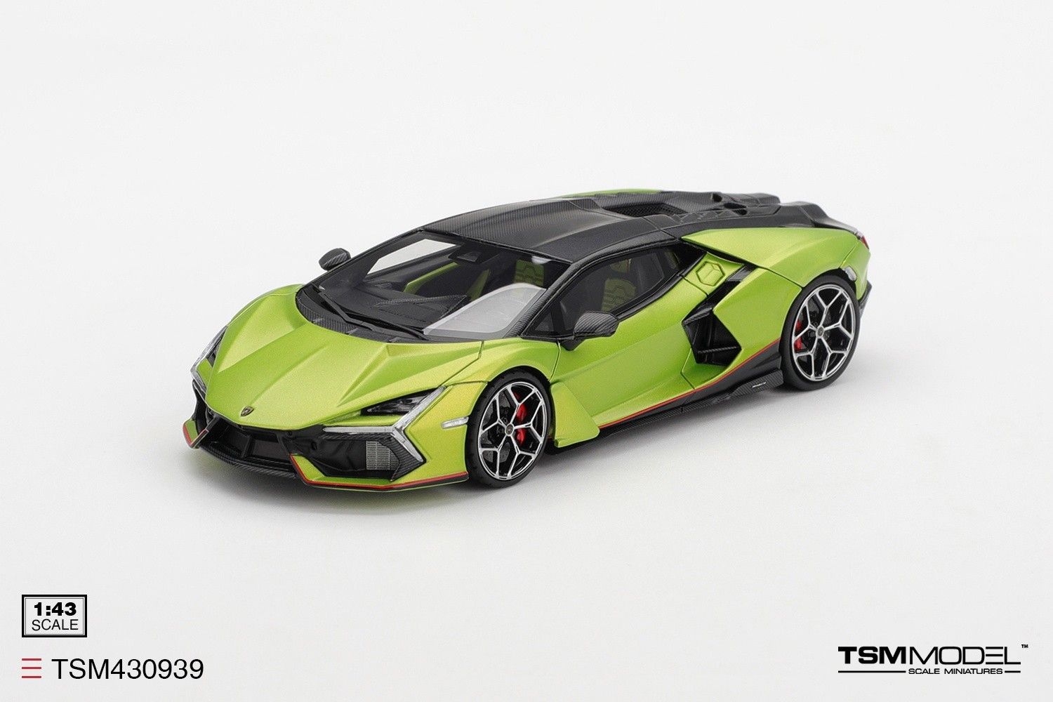 1:43 TSM - 2023 Lamborghini Revuelto Hybrid Verde Citrea Matt Matt Green