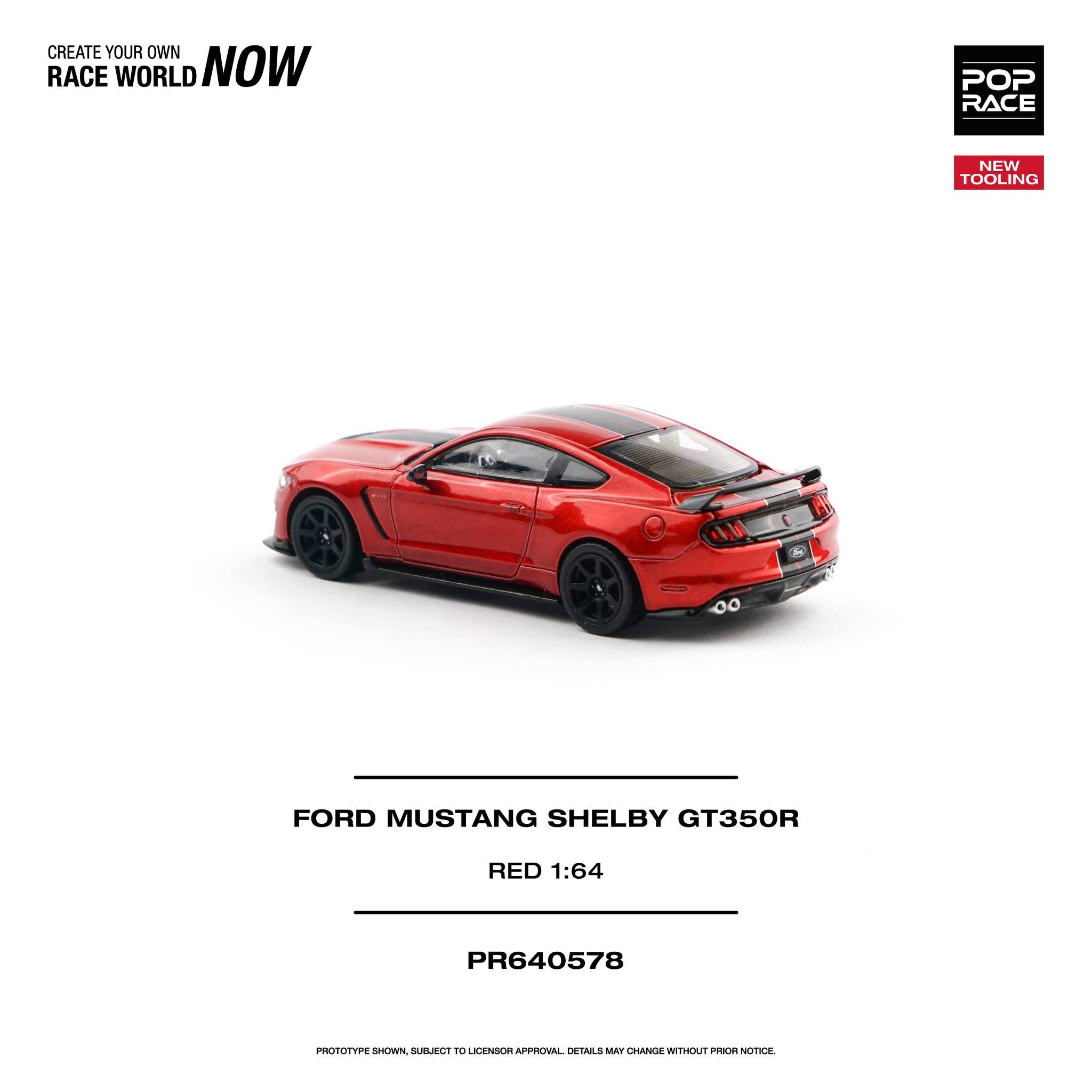 1:64 Pop Race Limited - Ford Mustang Shelby GT350R, race red