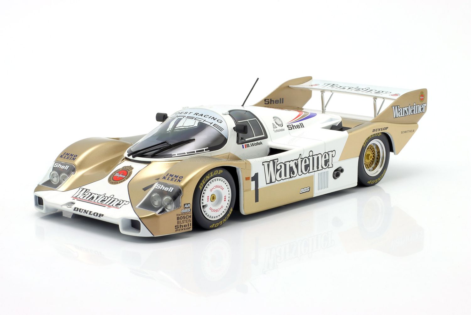 1:18 Werk83 - Porsche 956B Jägermeister Team Brun Motorsport #1 Norisring DRM Champion 1984 S. Bellof