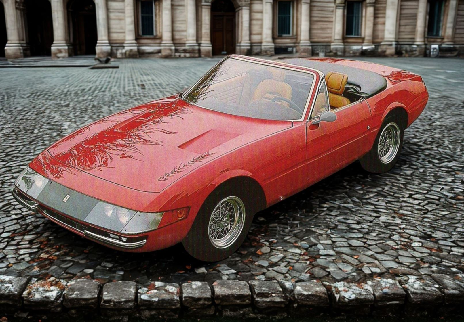 1:43 BBR - 1970 Ferrari 365 GTB/4 Daytona Spider Rosso Corsa Red