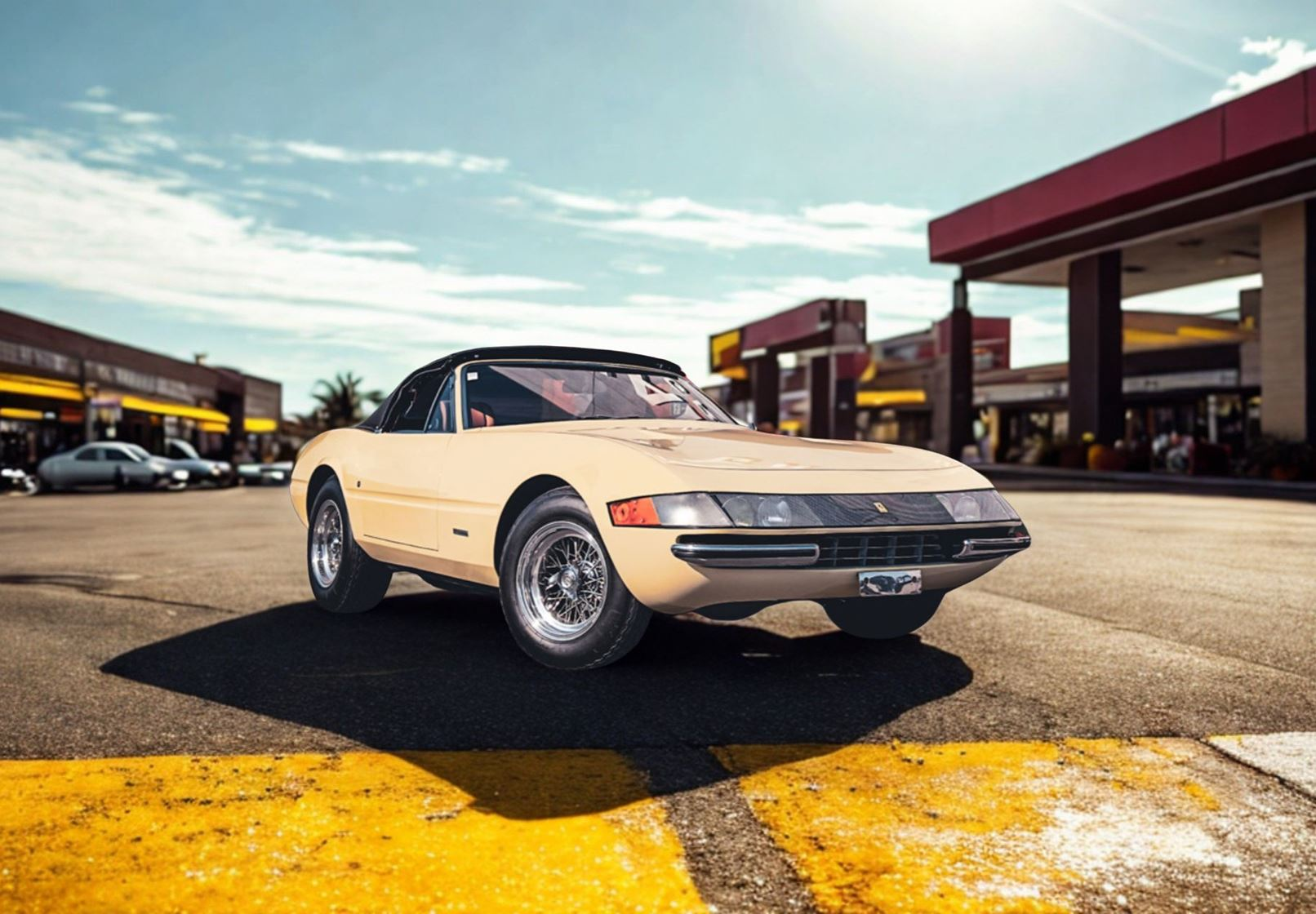 1:43 BBR - 1970 Ferrari 365 GTB/4 Daytona Spider Avorio Ivory