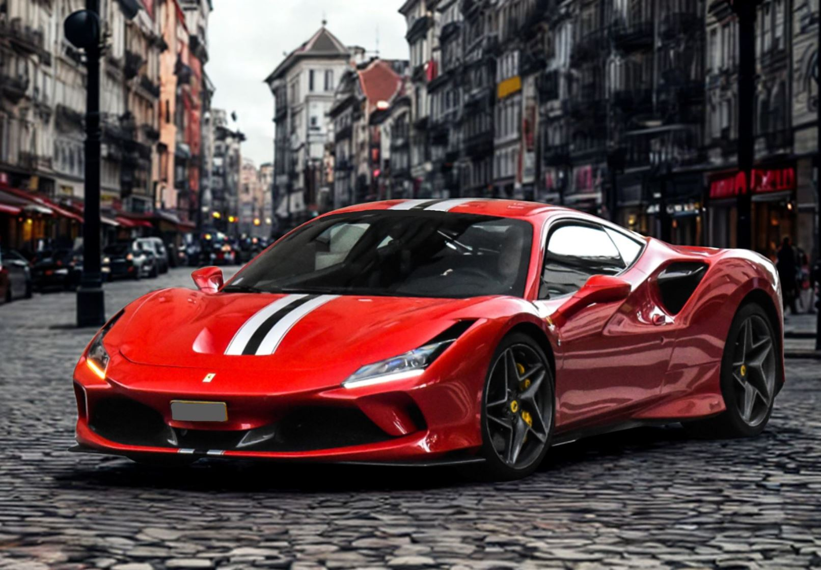 1:43 BBR - 2019 Ferrari F8 Tributo Rosso Corsa Argento Nürburgring Red Silver