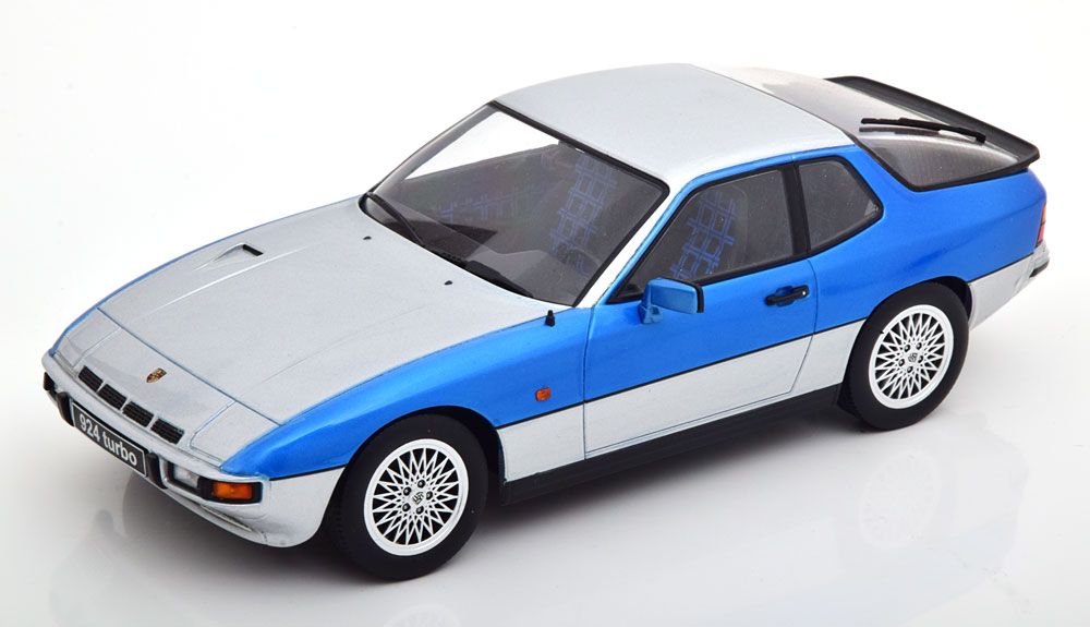 1:18 KK Scale - Porsche 924 Turbo 1986 silber/blaumetallic