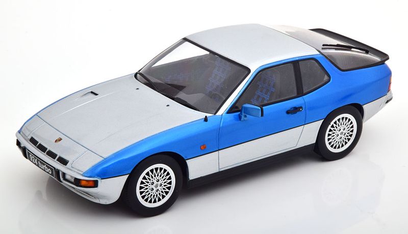 1:18 KK Scale - Porsche 924 Turbo 1986 silber/blaumetallic 1:18 KK Scale - Porsche 924 Turbo 1986 silber/blaumetallic