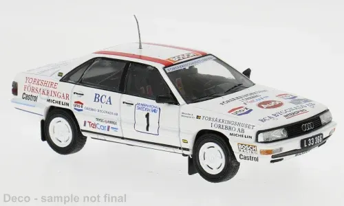 1:43 Ixo - Audi 200 (C3) Quattro #1 Rally Sweden 1989 S. Blomqvist - B. Melander