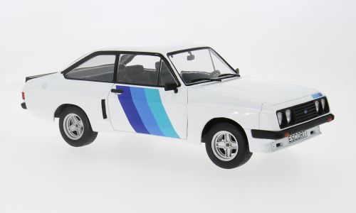 1:18 MCG - 1977 Ford Escort Mk II RS 2000 X-Pack White