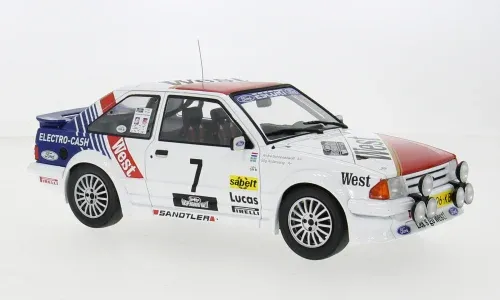 1:18 MCG - Ford Escort Mk III RS Turbo #7 Haspengouw Rally 1985 S. Andervang - A. Schoonenwolf
