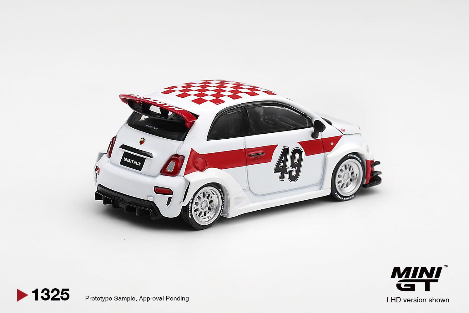1:64 Mini GT - 2026 Fiat 595 Abarth LB-Works X Abas Works 1000 TC Tribute *Blister packaging*
