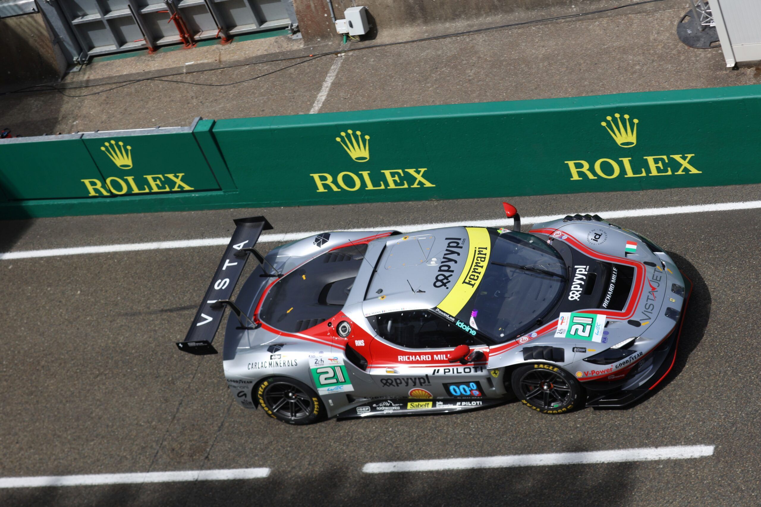 1:18 Looksmart - Ferrari 296 GT3 Evo 3.0L Twin Turbo V6 Team Vista AF Corse #21 LMGT3 Class 24h Le Mans 2026 A. Rovera - S. Mann - F. Hériau