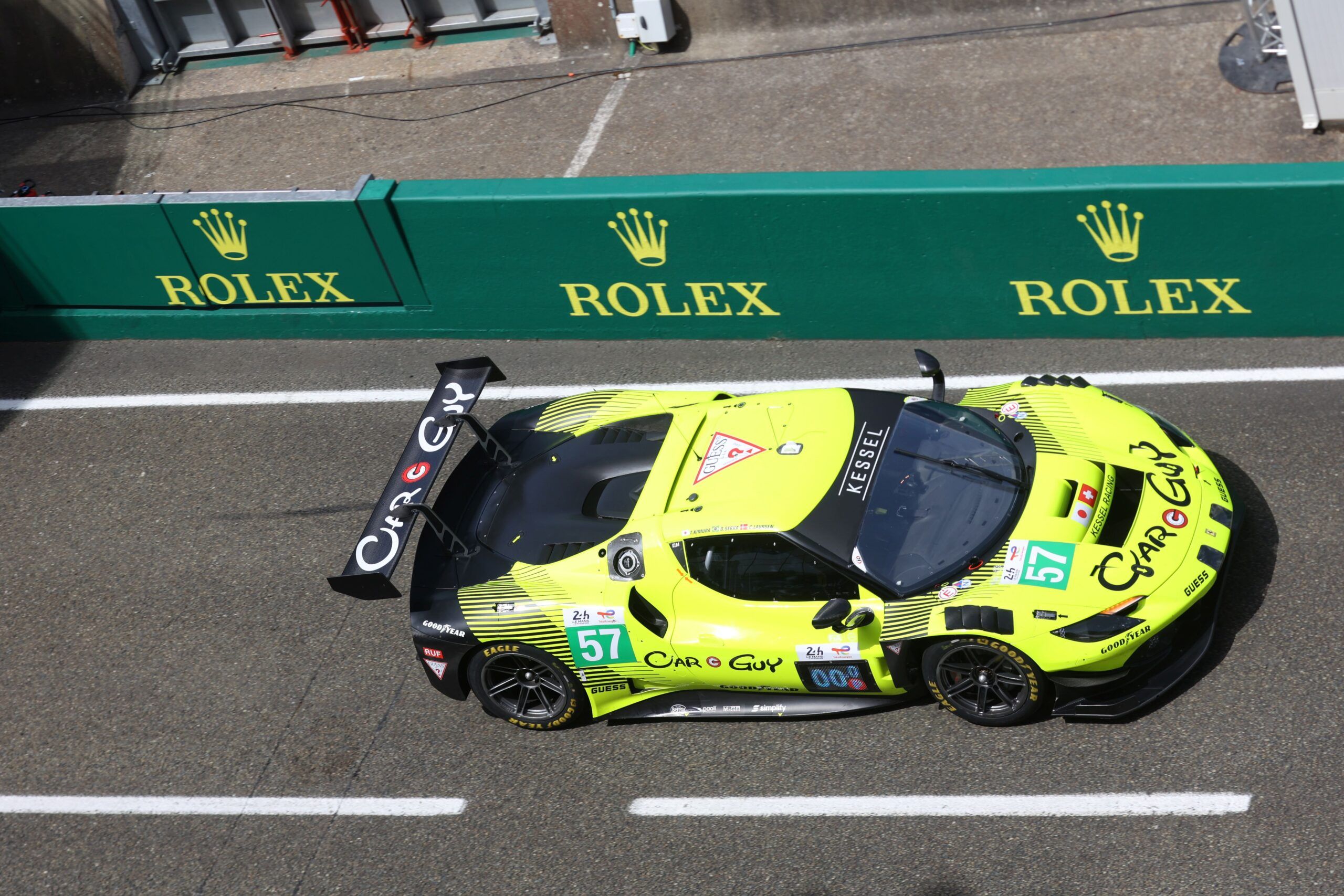 1:43 Looksmart - Ferrari 296 GT3 Evo 3.0L Twin Turbo V6 Team Kessel Racing #57 24h Le Mans 2026 D. Serra - T. Kimura - C. Laursen