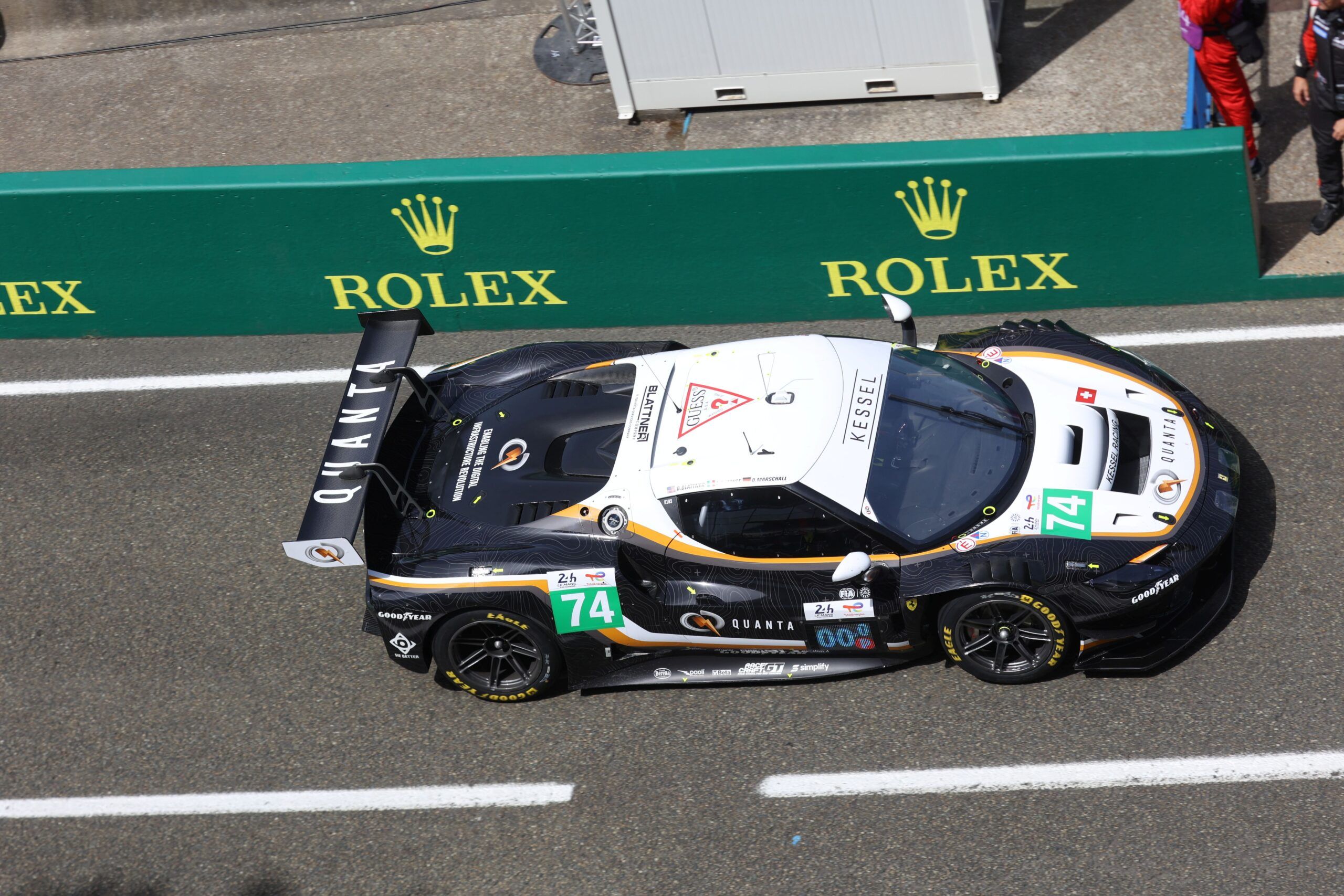 1:43 Looksmart - Ferrari 296 GT3 Evo 3.0L Twin Turbo V6 Team Kessel Racing #74 24h Le Mans 2026 L. Patrese - D. Blattner - D. Marschall