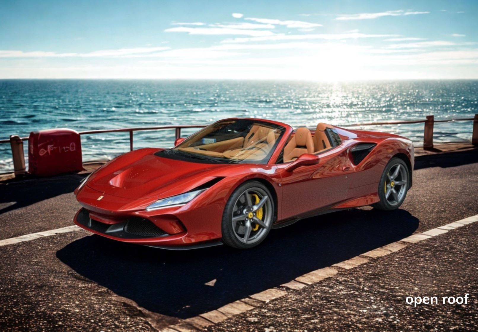 1:18 BBR - 2019 Ferrari F8 Tributo Spider Rosso Fuoco Red *Mit Vitrine*