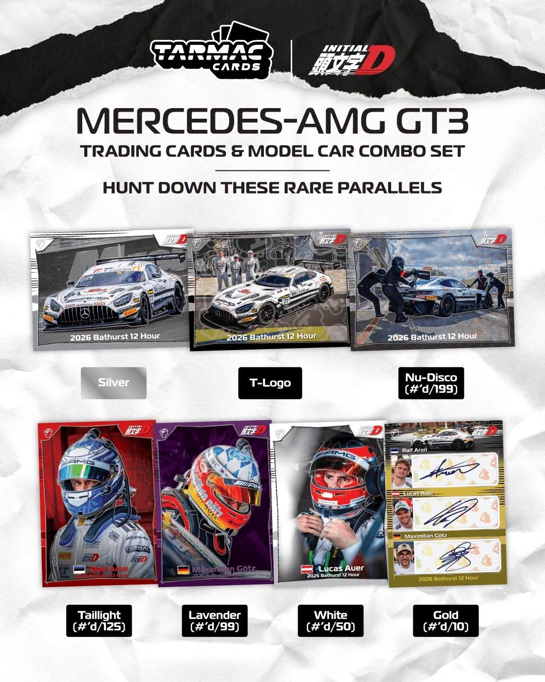 1:64 Tarmac - 2026 Mercedes-Benz AMG GT GT3 #77 Craft-Bamboo Racing Bathurst 12h *Tarmac Cards*