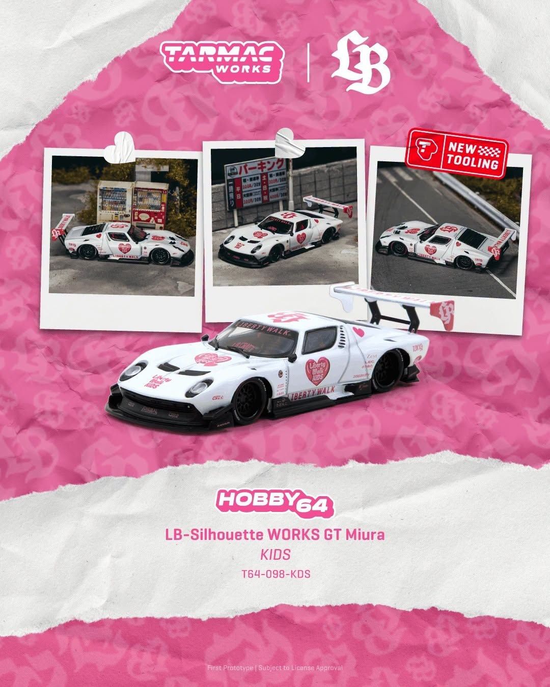 1:64 Tarmac - 2026 Lamborghini Miura LB-Silhouette Works Kids