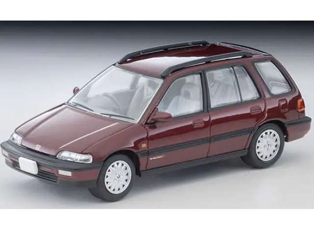 1:64 Tomica Limited Vintage - 1990 Honda Civic Shuttle 56i, red