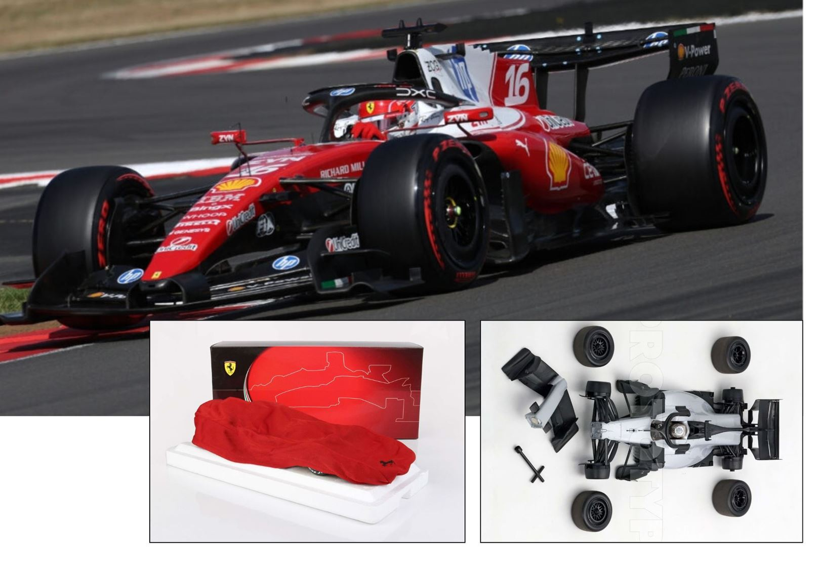 1:18 BBR - Ferrari F1 SF-26 Team Scuderia Ferrari HP SF26 #16 Winner British GP Silverstone 2026 - C. Leclerc *Polyfoam Packaging* *Removable Nose and Wheels*