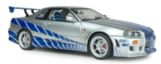 1:18 Solido - Nissan Skyline GT-R (BNR34) *2 Fast 2 Furious*