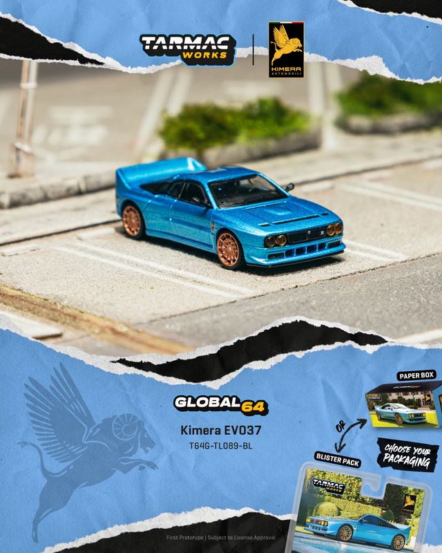 1:64 Tarmac - 2021 Kimera EVO37, blue