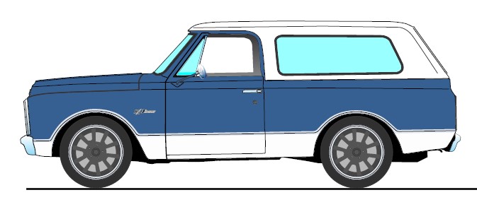 1:18 ACME - 1969 Chevrolet Blazer - Street Custom